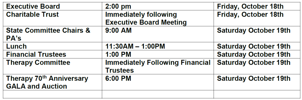 Fall Quarterly Meeting
