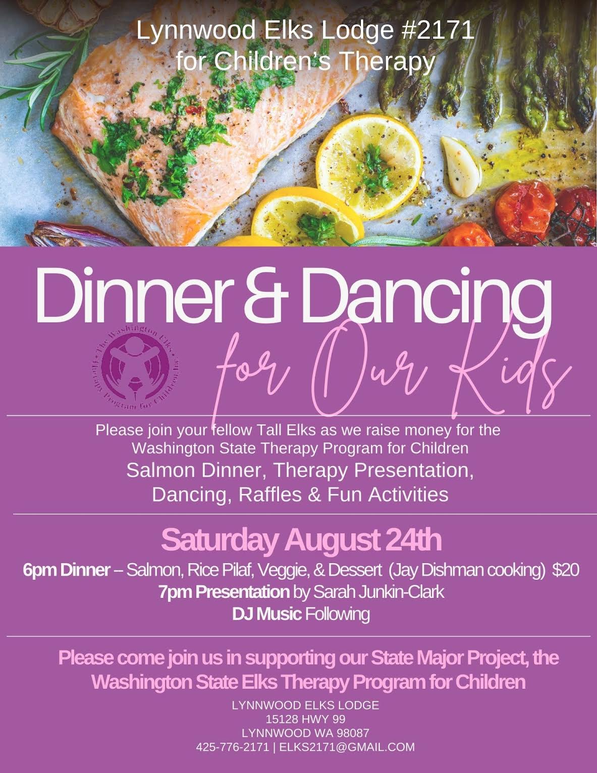 Lynnwood Elks Dinner & Dancing for Our Kids