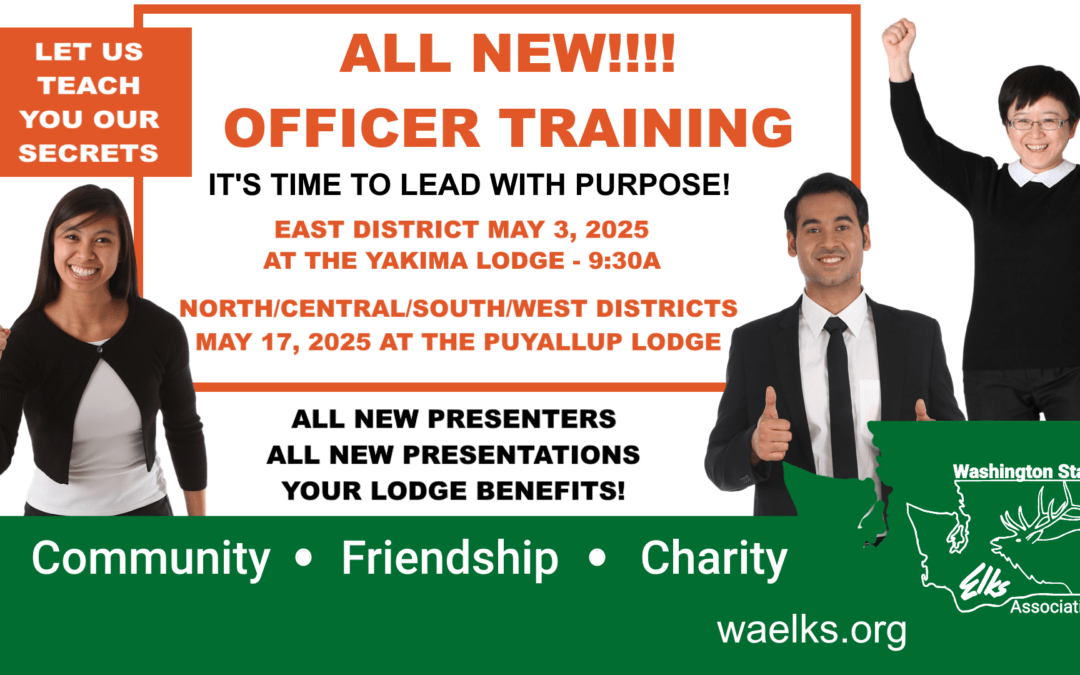 North/Central/South/West District Officer Training at Puyallup Lodge