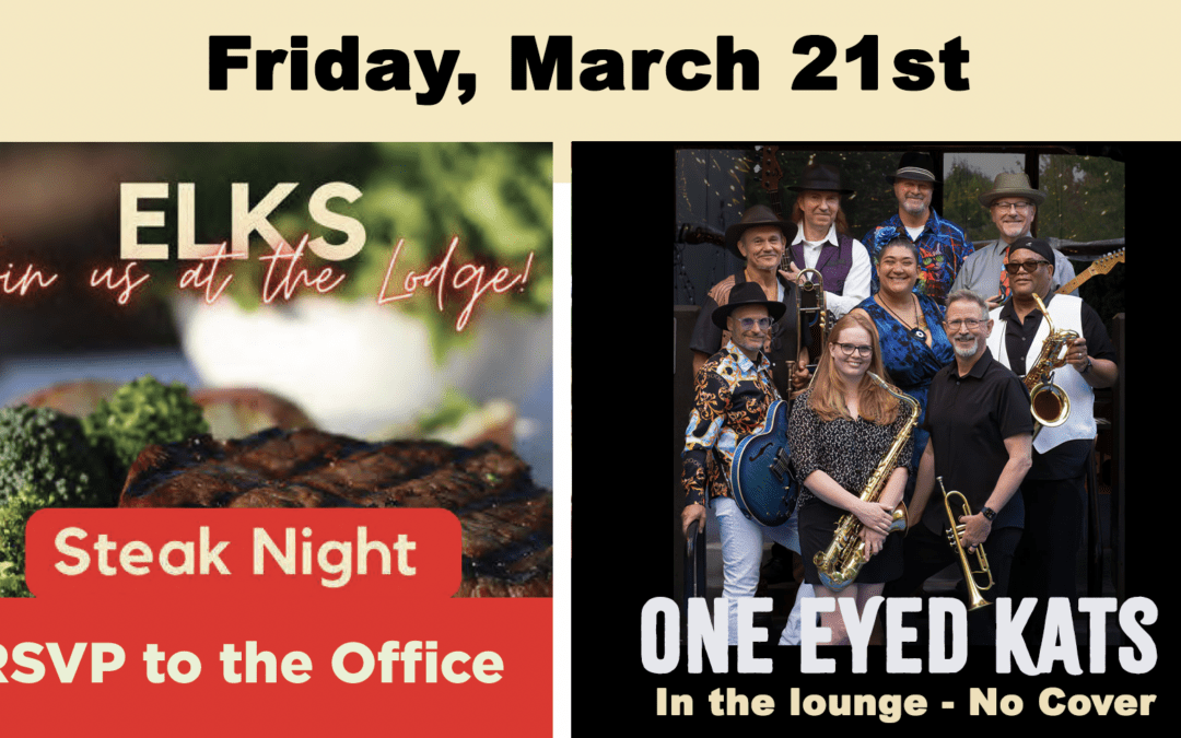 Vancouver – Officer Steak Night w/Live Music by One Eyed Kats