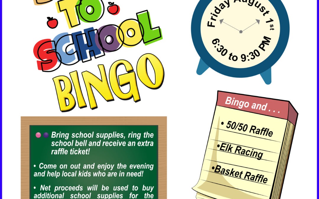 Olympia – Back to School Bingo