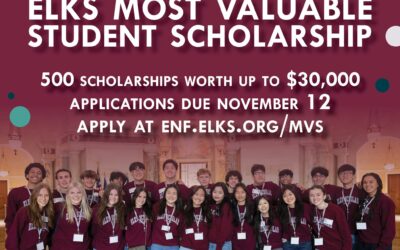 Most Valuable Student Scholarships Open Through November 12