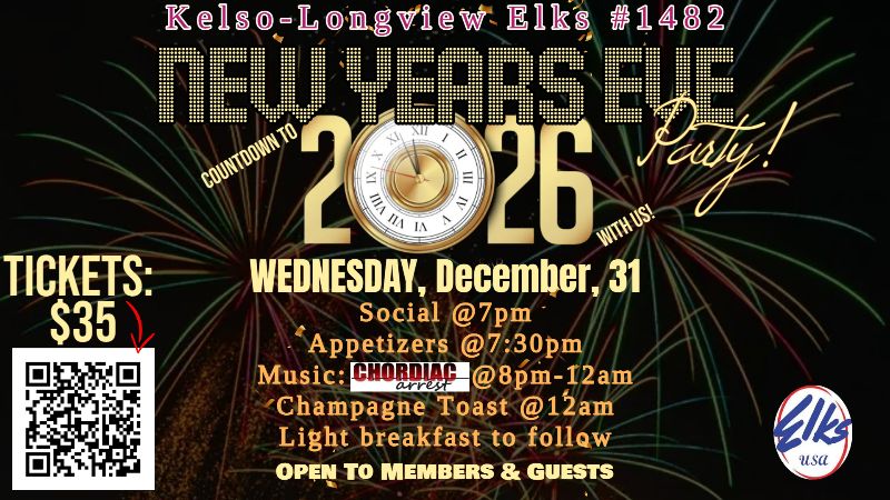 Kelso- Longview – New Years Eve Party