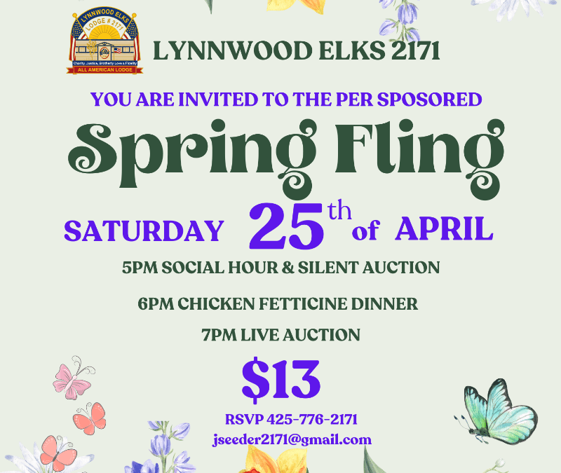 Lynnwood Elks PER Spring Fling Dinner Auction