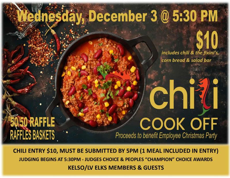 Chili Cook Off – Kelso-Longview #1482